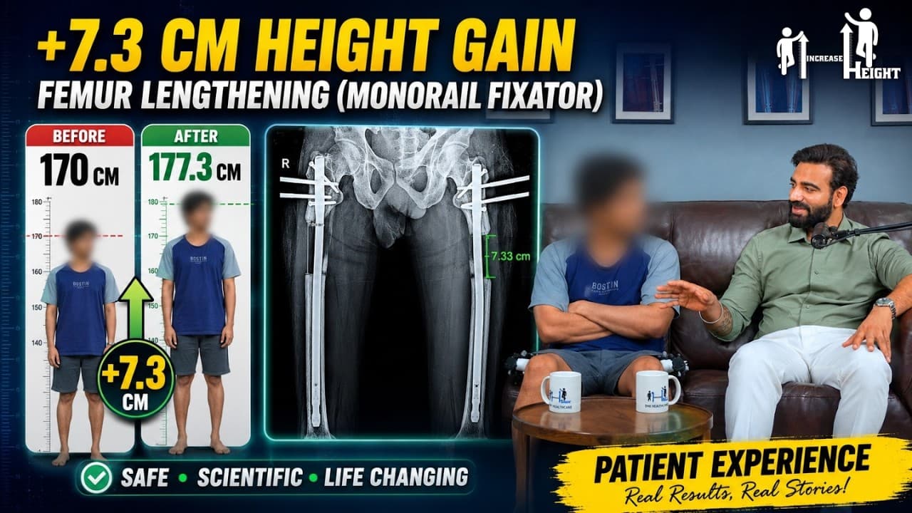 I Grew 7.3 CM Taller! 170 177.3 CM Height Increase | Femur Lengthening Patient Experience Review - YouTube